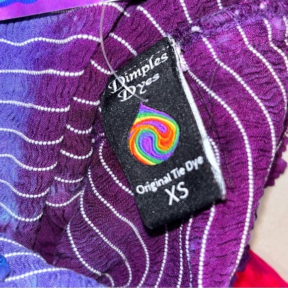NEW Dimple Dyes Tie Dye Strapless Dress - Picture 4 of 6